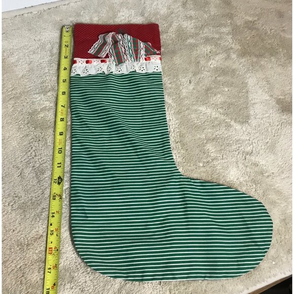 Set Of 4 Handmade Felt & Fabric Christmas Stockings With Decorative Appliqués - Picture 8 of 9